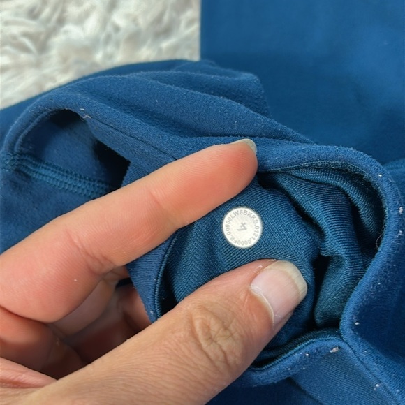 Lululemon Align High Rise Crop with Pockets 23" Blue Borealis - Picture 3 of 5